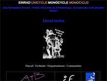Tablet Screenshot of einrad.ch